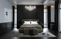 Lampada pendente Neoclassic in Metallo e Vetro Revero Cromo