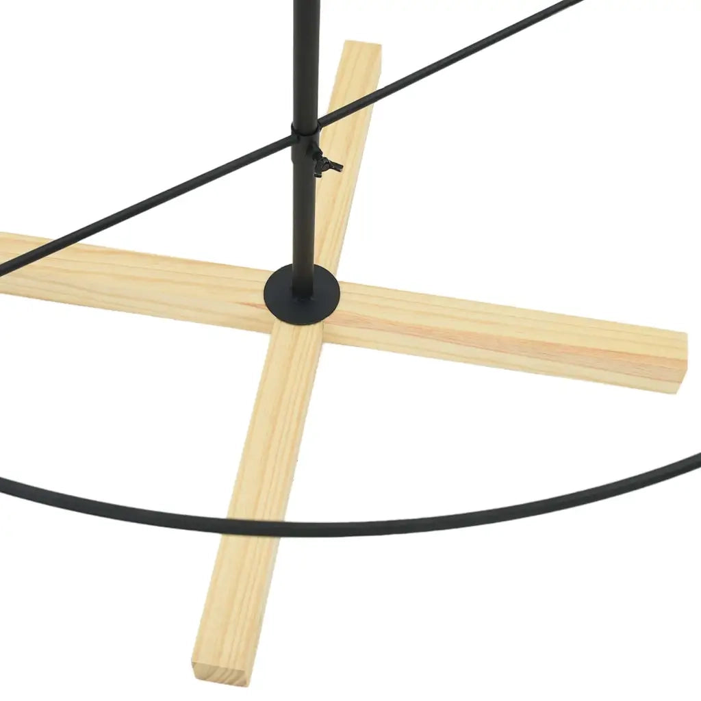 Albero a Cono di Natale con supporto Nero 180,5 cm Acciaio 42019161