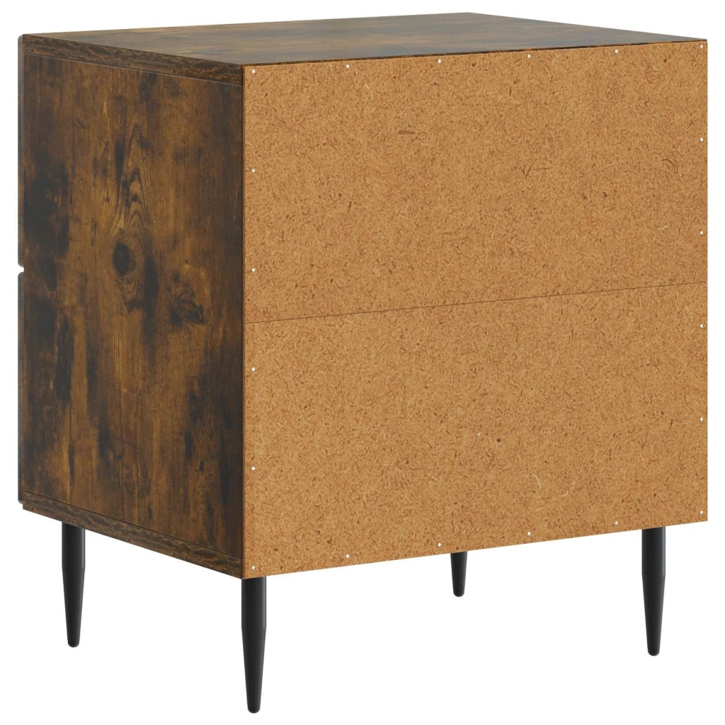 Armadio da Notte 2 pcs Rovere Fumo 43 x 34,5 x 47,5 cm 894766