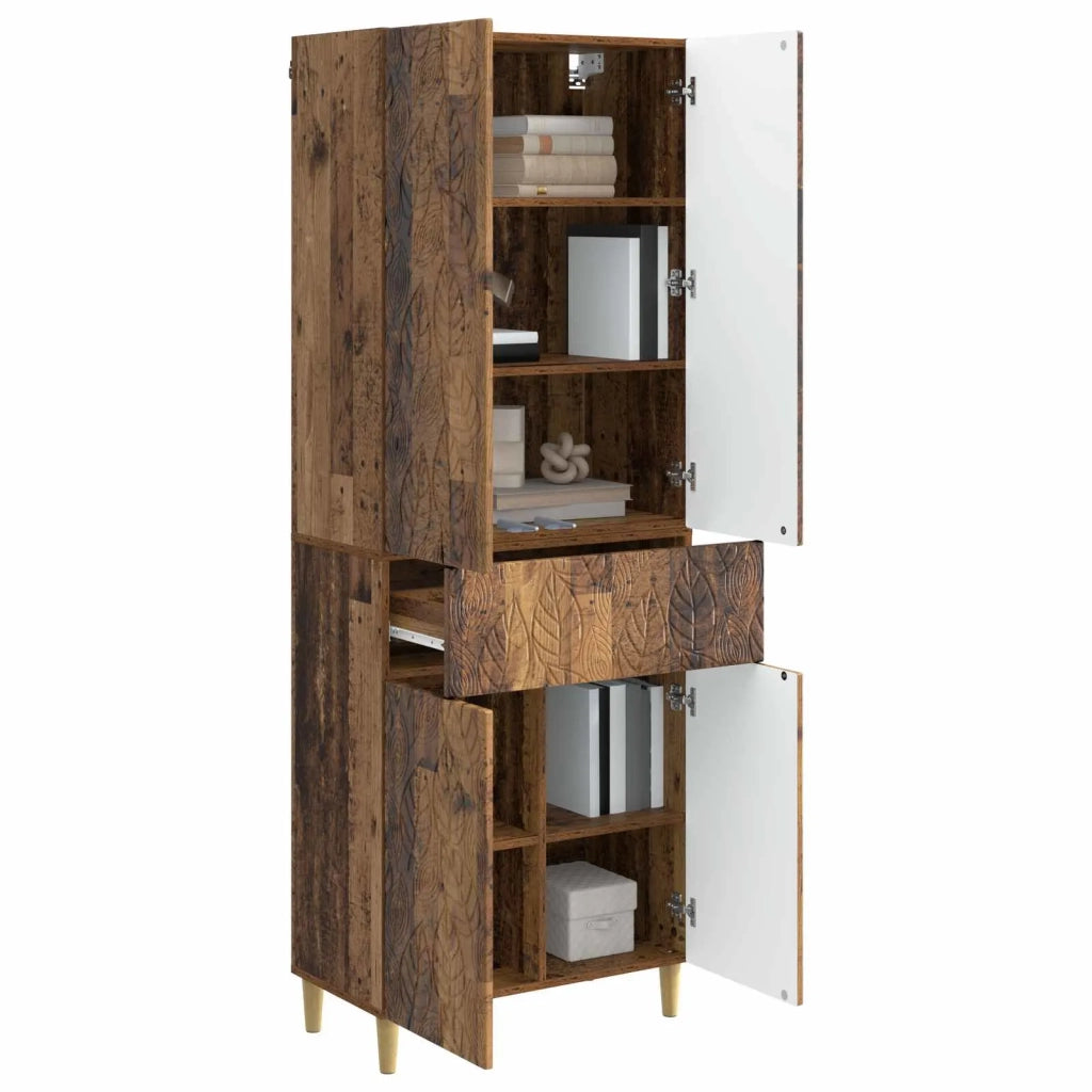 Set di armadi 2 pcs Legno antico Legno ingegnerizzato