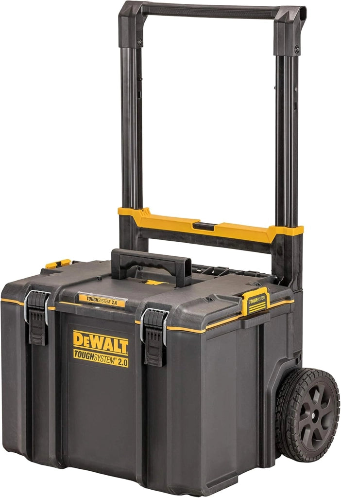DEWALT DWST83295-1 - VASCA CON RUOTE - Schiuma strutturale di polipropilene espanso, Speciale disegn dell’apertura del coperchio con maniglia mobile per garantire il massimo volume di stoccaggio