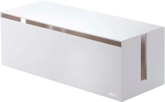 Cassetta di cavi - Organizza i tuoi cavi - 1 pezzo - bianco - plastica