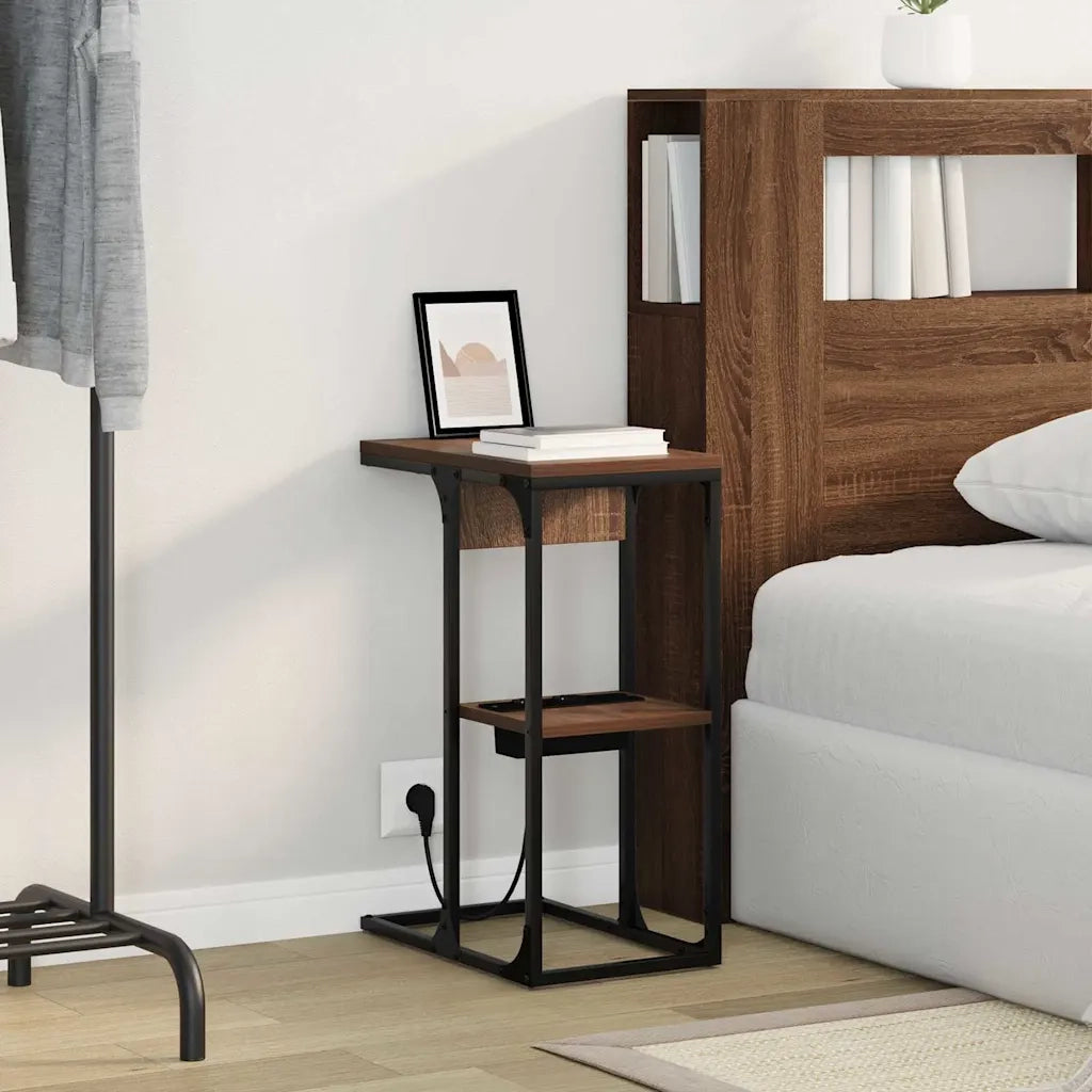 Armadio da Notte Rovere Marrone 41,5 x 26 x 60,5 cm 859594