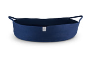 Cheonda - Cesto ovale prodotto a mano Plam dm 80cm Colore: Blu navy