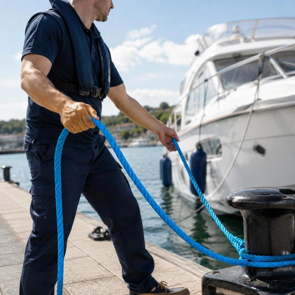 Blue Working Rope, 14 Mm, 25 M, Polypropylene