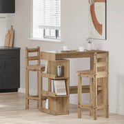 Tavolo da Bar con Ripiani Rovere 100x48x101,5 cm in Truciolato 856759