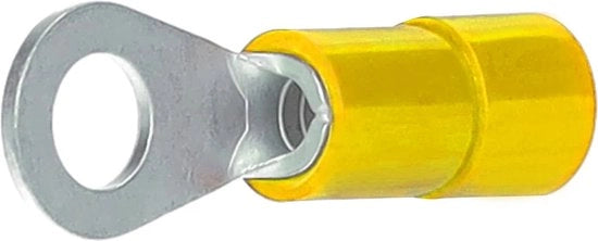 Cinghia isolante per cavi DIN serie Q, anello rettilineo, 4-6 mm², M6, verniciata gialla, per 1000 pezzi (ICIQ66GV)