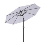 OMBRELLONE DA GIARDINO 300 CM INCLINABILE CON PALO SMONTABILE BIANCO
