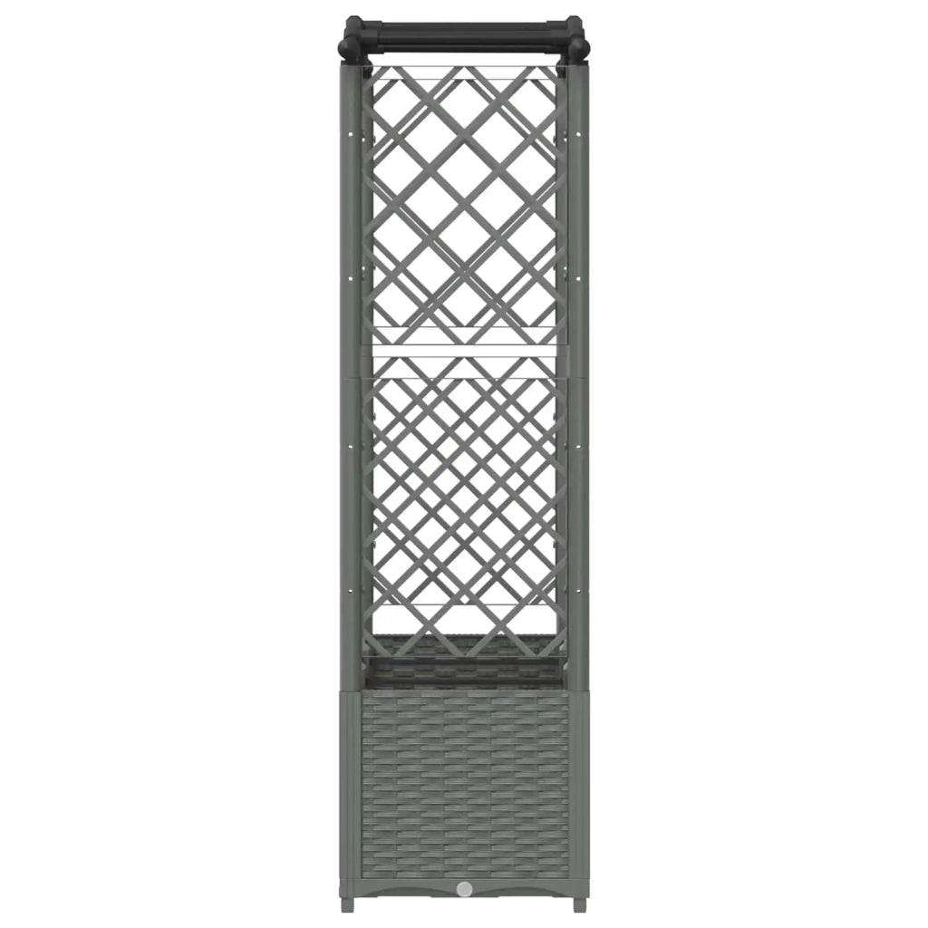 Letto Rialzato con Griglia e Tetto Grigio chiaro PP 42032579