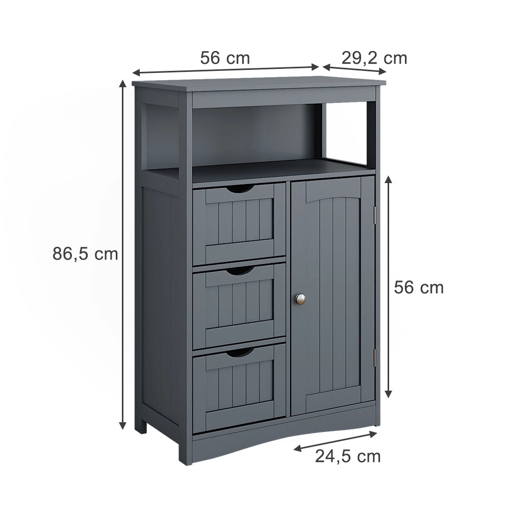 Vicco Mobiletto midi Grigio 56 x 86.5 cm