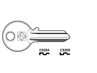 CHIAVI PER CILINDRI CISA 4 SPINE GRANDI- - CS204 DX - 100 pezzi SILCA
