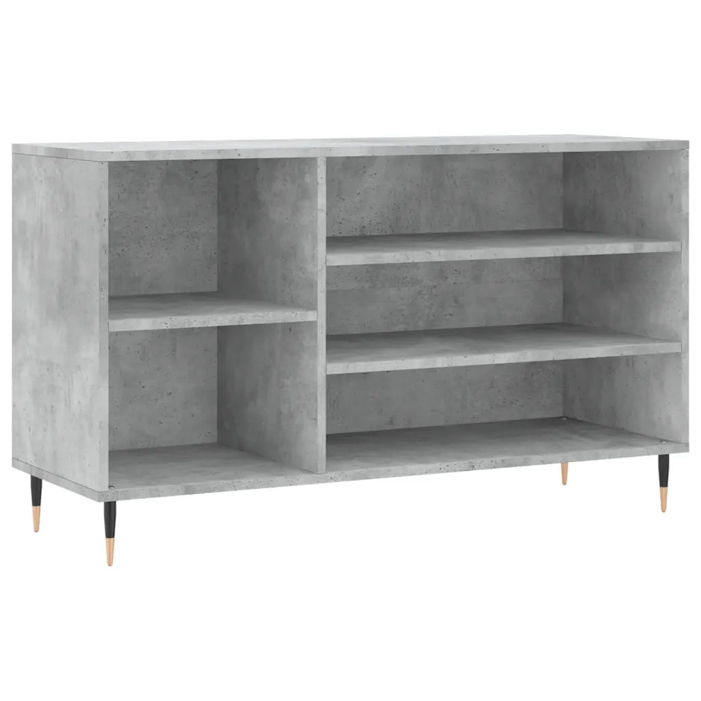 Scarpiera | Mobile per scarpe Grigio Cemento 102x36x60 cm in Legno Multistrato