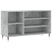 Scarpiera | Mobile per scarpe Grigio Cemento 102x36x60 cm in Legno Multistrato