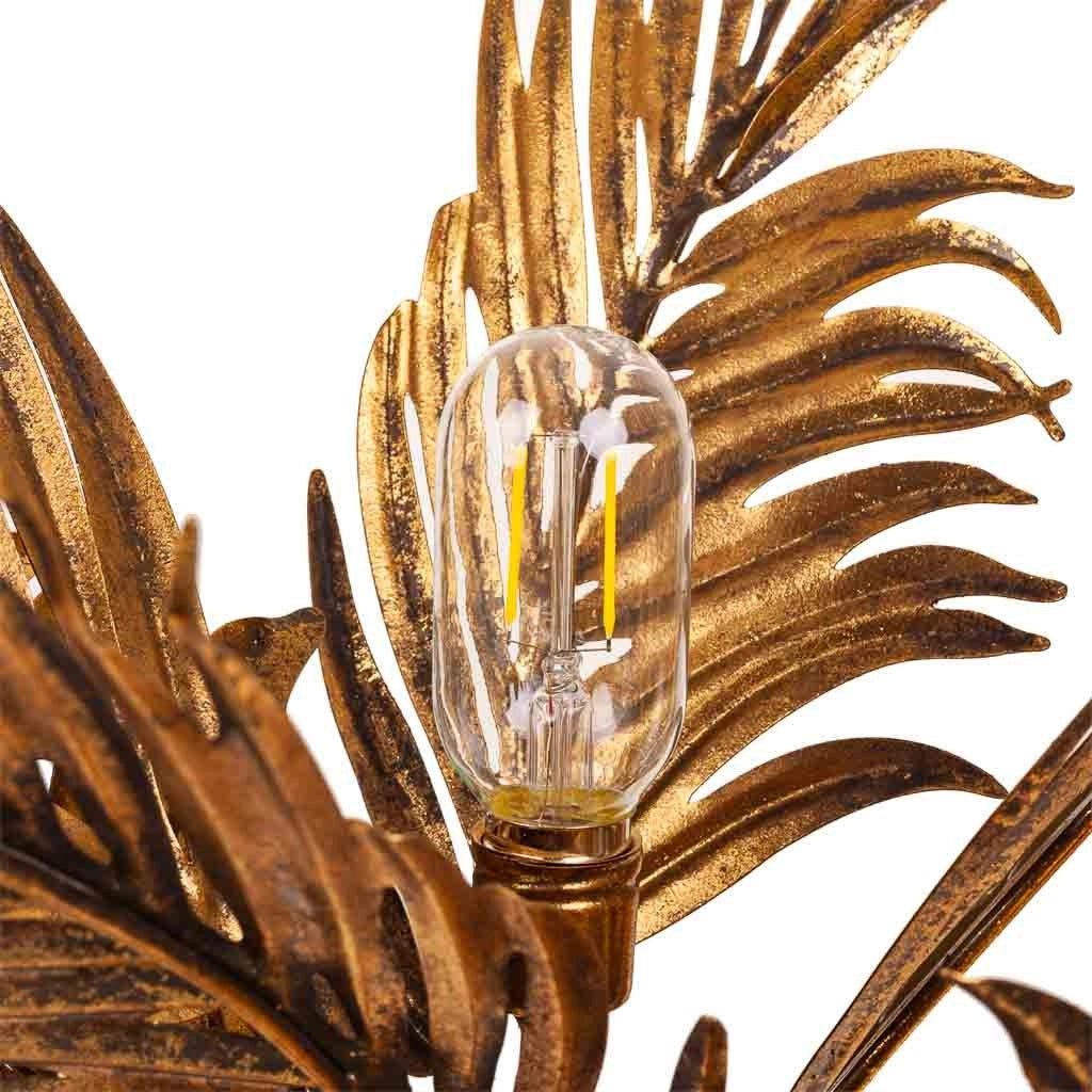 Lampada da tavolo in metallo dorato 61x53x82h