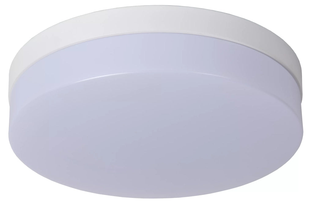 Plafoniera bagno Lucide Biskit rotonda bianca 28cm LED 18W IP44