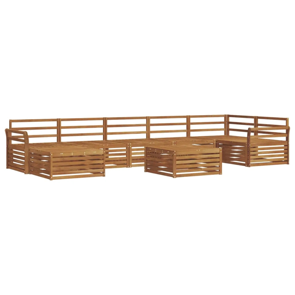 Set di divani da esterno 8 pcs Naturale