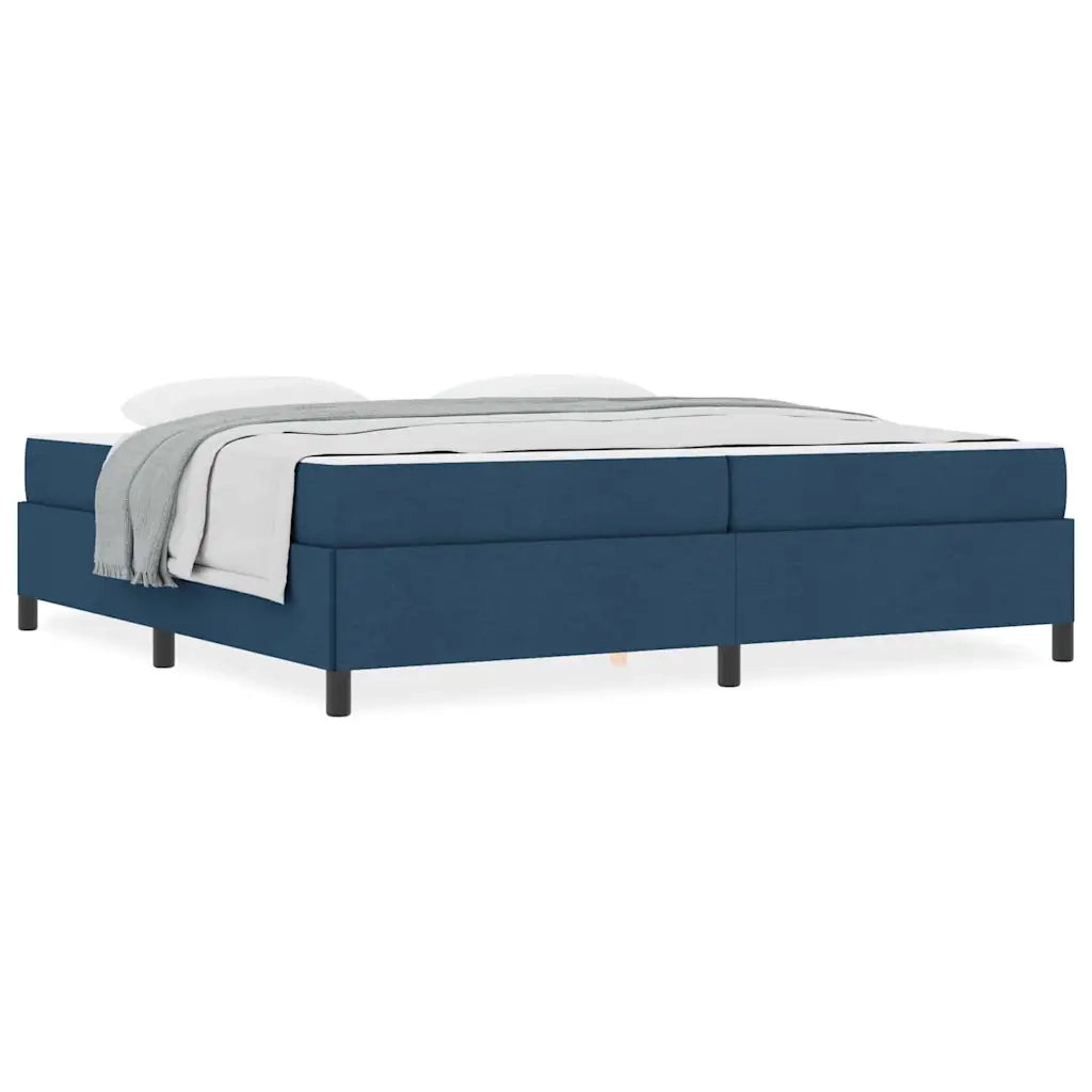 vidaXL Letto a molle Blu e Nero 200 x 200 cm