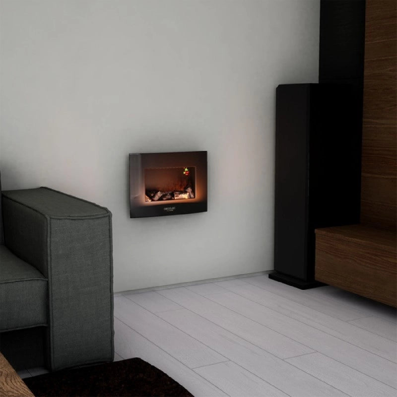 CECOTEC 05365 - Caminetto elettrico da parete Ready Warm 2200 Curved Flames