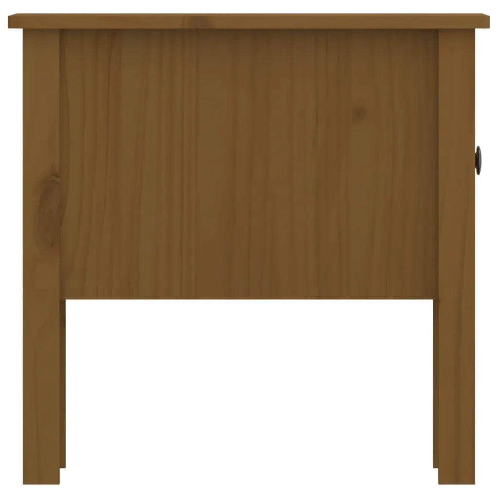 Tavolino Marrone Ambrato 50x50x49 cm Legno Massello di Pino 813800