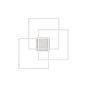 Plafoniera Frame 1 Luce Led Integrato Bianca