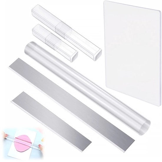 Set di Roller Acrilici - Accessori per Polimero - Articoli per Modelare - Superficie Antiscrosciante - Duraturo e Resistente