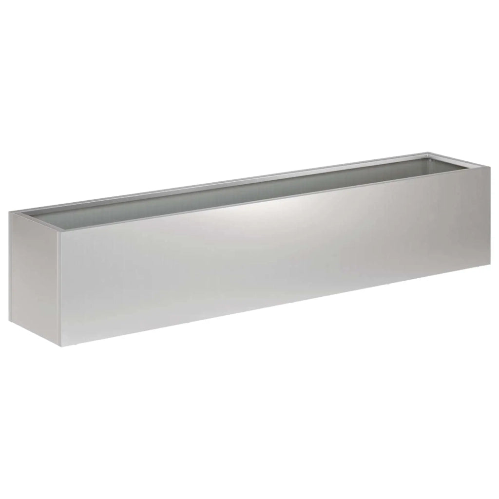 Vaso da giardino Argento 80 x 20 x 20 cm Acciaio zincato 8005172
