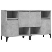 Credenze 2pz | Madia | Buffet da pranzo | Armadio da pranzo Grigio Cemento 60x35x70 cm in Legno Multistrato