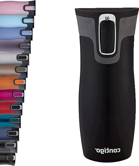 Bicchiere termoisolante in acciaio inossidabile per caffè BPA-free beveraggio da portare in viaggio resiste a 5 ore 470 ml