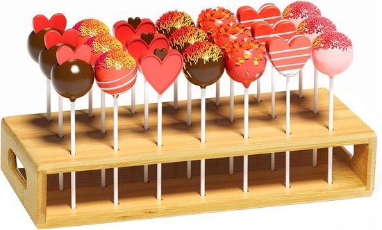 Supporto per cakepops standard - 21 fori - supporto per caramelle - 100 pezzi - bastoncini di carta - decorazione - presentazione - cakepops - feste - compleanni - matrimoni
