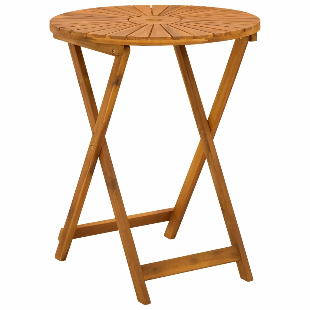 Tavolo da Giardino Pieghevole Naturale Ø60 x 75 cm 42024978