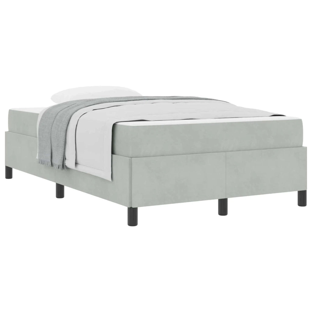 Struttura del letto Grigio chiaro 120 x 200 cm Tessuto