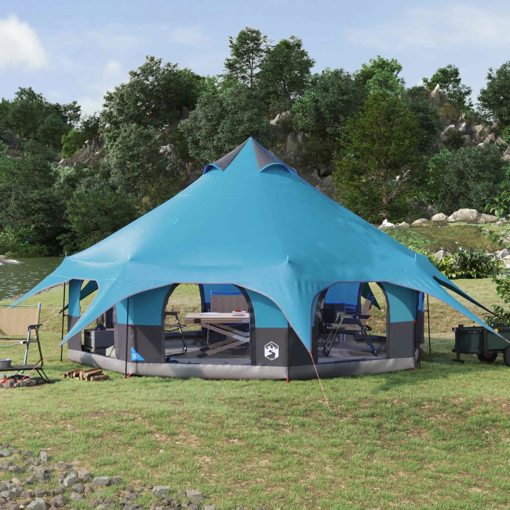 Tenda Familiare-Tenda da campeggio Blu 10 persone
