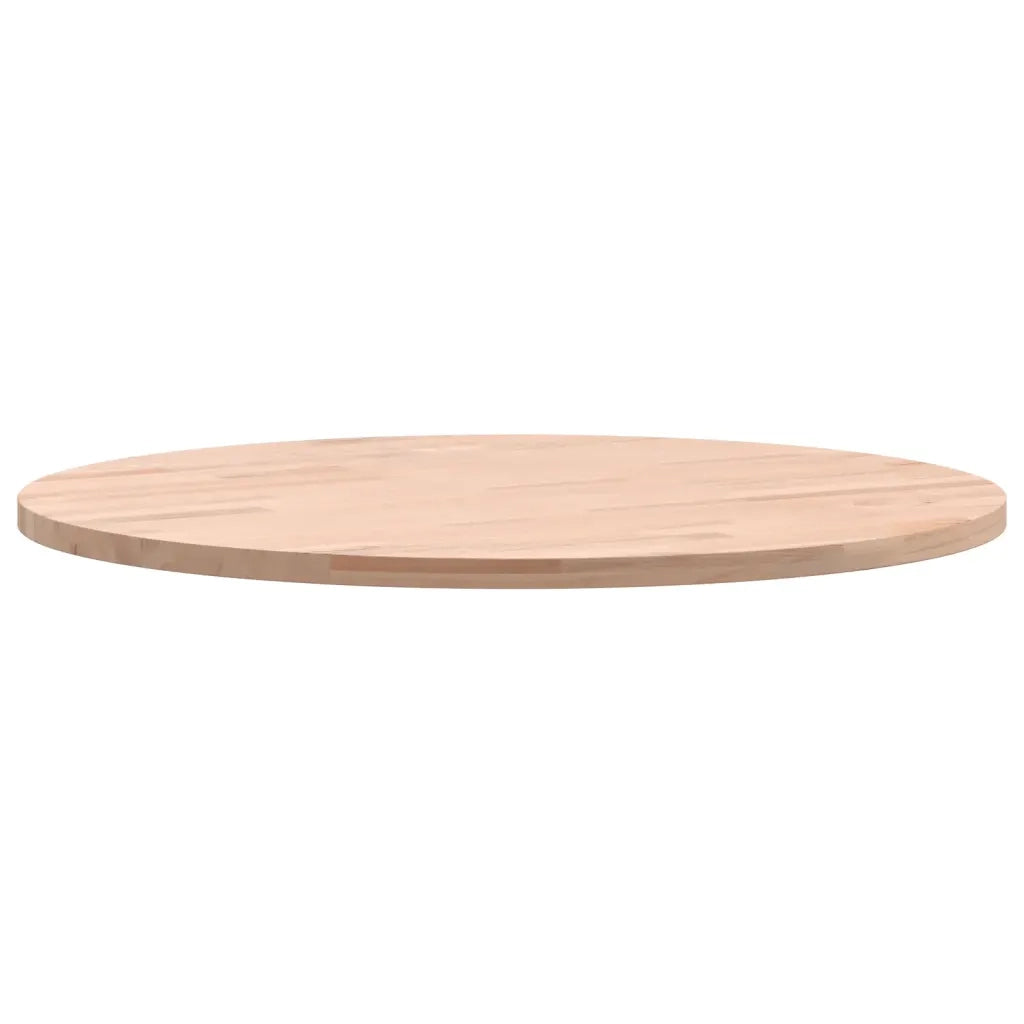 Piano per Tavolo Ø50x1,5 cm Rotondo in Legno Massello di Faggio 355908
