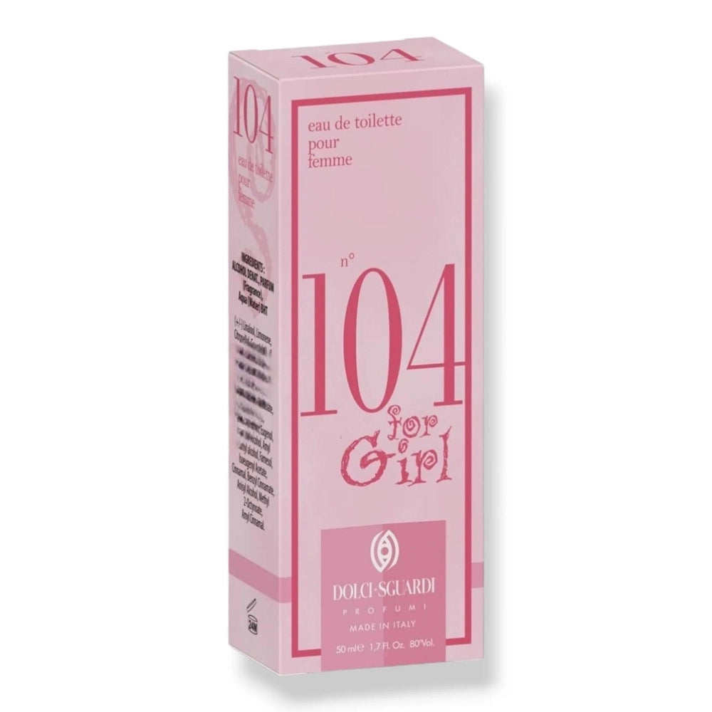 Trade Shop - Profumo Corpo Eau De Toilette Donna Ragazza N°104 50ml Fragranza Dolce Avvolgente 006264 -