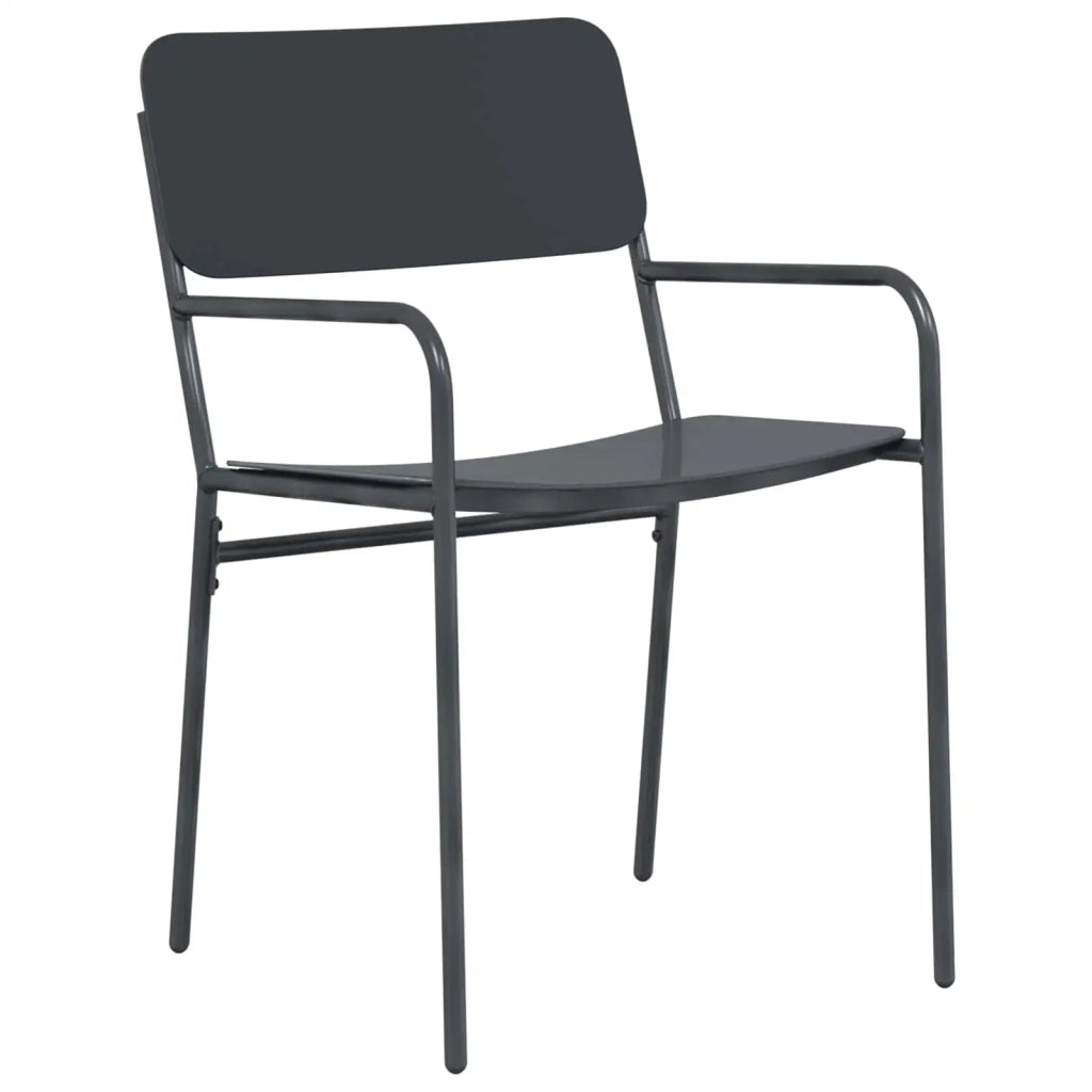 Set da pranzo 7 pz Antracite Acciaio 3422856