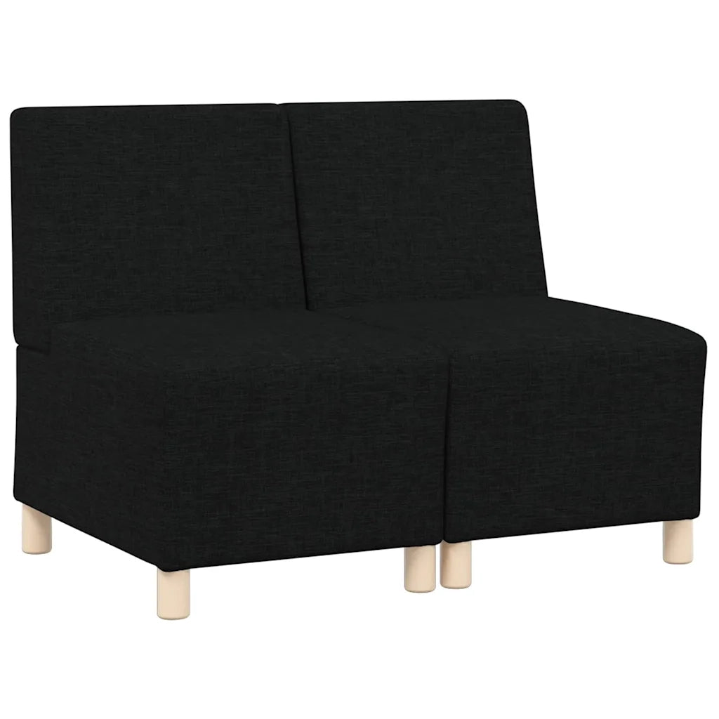 Unità di Divano Modulare Senza Braccioli 2 pcs Nero 3399750