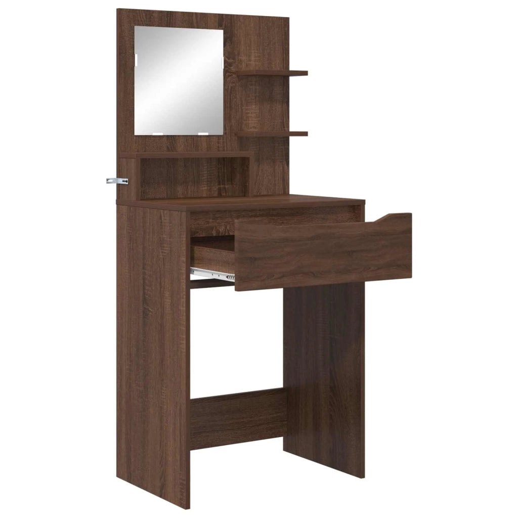 Tavoli da Trucco per Camera da Letto Rovere Marrone 889004
