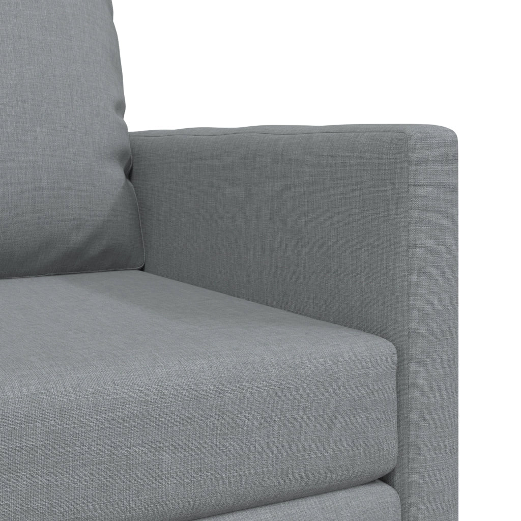 Divano Letto a Terra 2-in-1 Grigio Chiaro 74x77x81 cm Tessuto