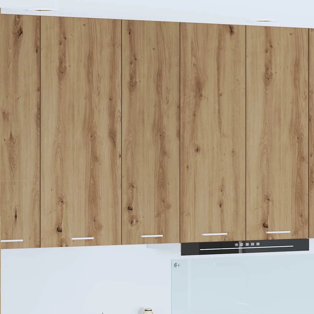 Armadio pensile con porta Rovere artigianale 30 x 31 x 100 cm 884337