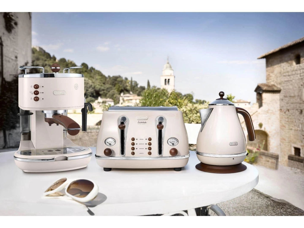 De'Longhi Icona Vintage ECOV 311.BG ECOV311.BG Macchina Espresso Beige 1.4 L