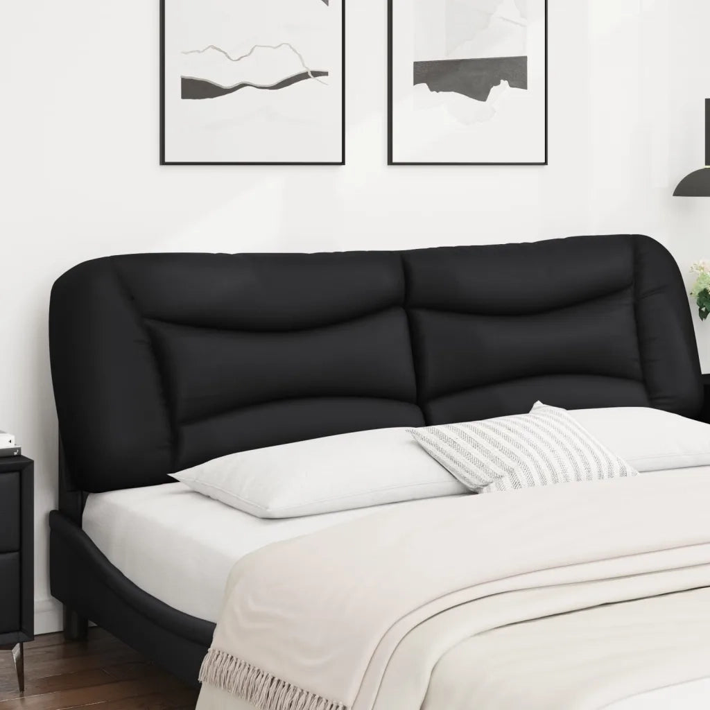 Cuscino Testiera Hvar Nero 183 cm in Similpelle 374614