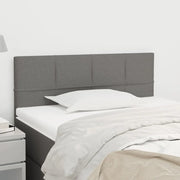 Testiera Grigio Scuro 100x5x78/88 cm in Tessuto 346033