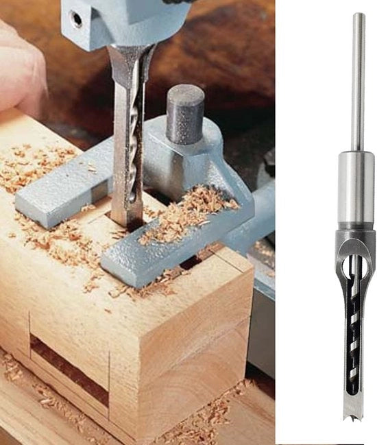 Fogli di gesso quadrati per foratura - Hout lavorazione - Acciaio ad alta resistenza al carbonio - 12,7mm - Elettrostrumento - Per uso professionale - Argento e Nero