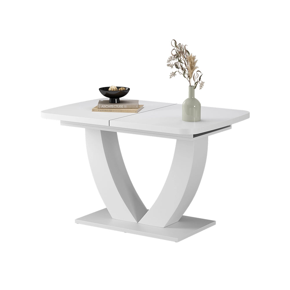 Vicco tavolo da pranzo allungabile Bianco 120 x 80 cm Estensibile