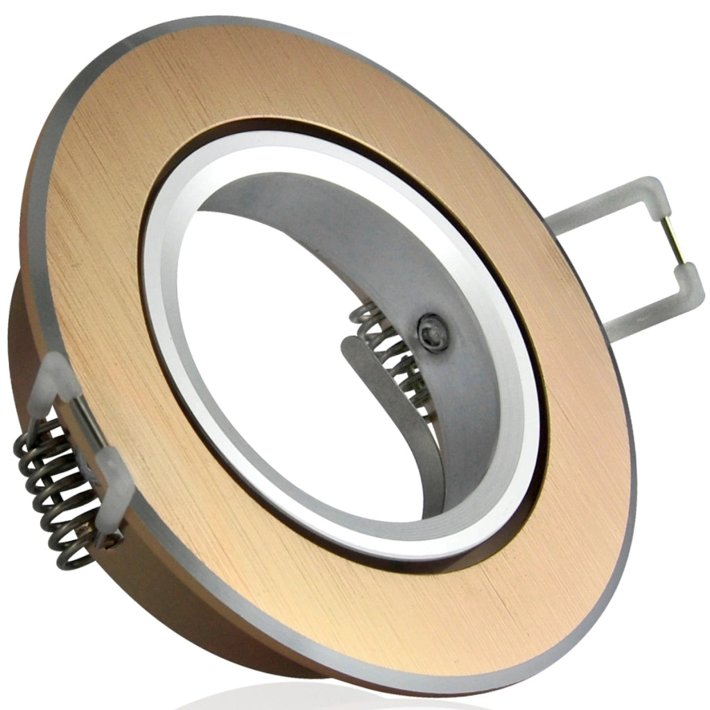 Faretto incasso OPAL EAST alluminio oro GU10 orientabile Polux