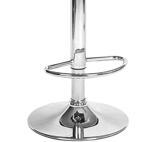 FENIXSHOP24 – Coppia di sgabelli girevoli da bar pub cucina – regolabili in altezza struttura in acciaio cromato, imbottitura in gommapiuma – cod-008