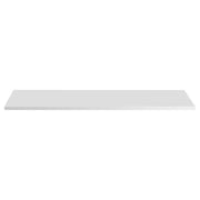 Piano lavabo NALYA 121 cm - Bianco lucido e rovere chiaro - Top per mobile doppio lavabo
