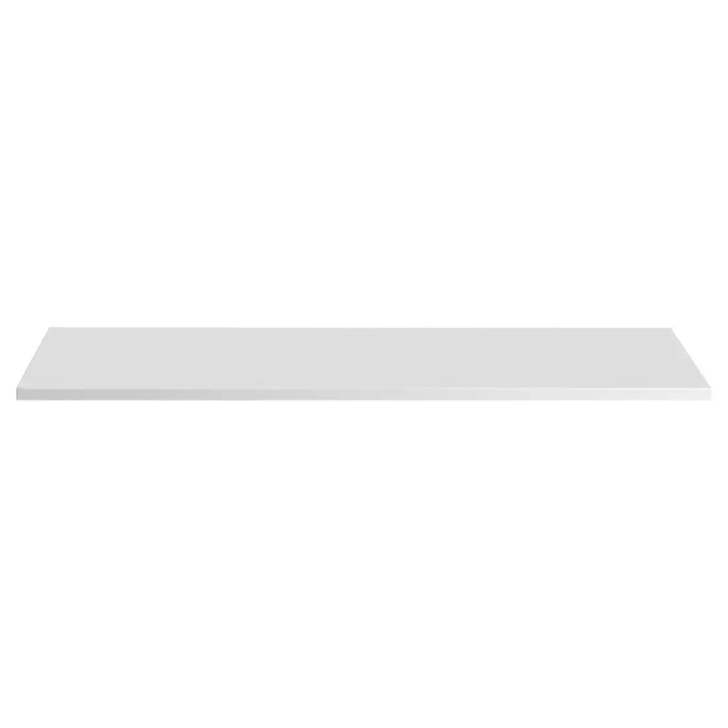 Piano lavabo NALYA 121 cm - Bianco lucido e rovere chiaro - Top per mobile doppio lavabo