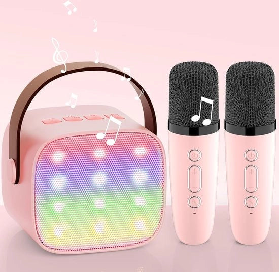 Kit di Karaoke per Adulti - Kit di Karaoke - Kit di Karaoke con 2 Microfoni - Kit di Karaoke con Microfono a Radiofrequenza - Kit di Karaoke a Radiofrequenza