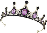 Diadema con Strass - Corona per Donne - Accessori Capelli - Leggero - Strass/Zinc/Acrilico